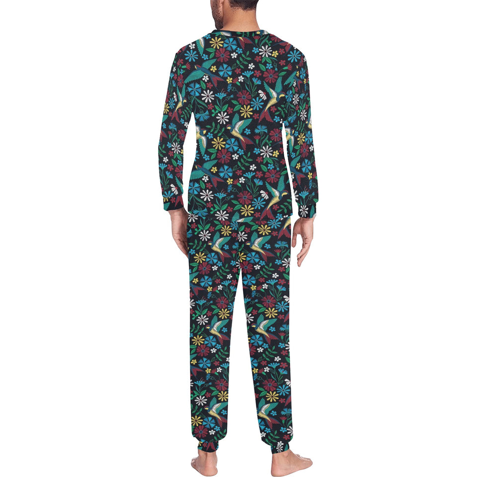 Swallow Pattern Print Design 04 Men's All Over Print Pajama