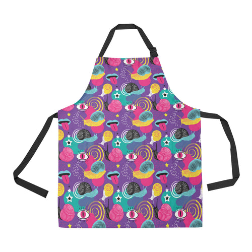 Snail Pattern Print Design 02 Adjustable Apron