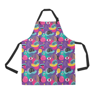 Snail Pattern Print Design 02 Adjustable Apron