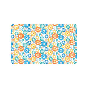 Gear Pattern Print Design 04 Doormat