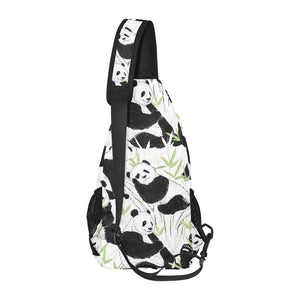 Panda Pattern All Over Print Chest Bag