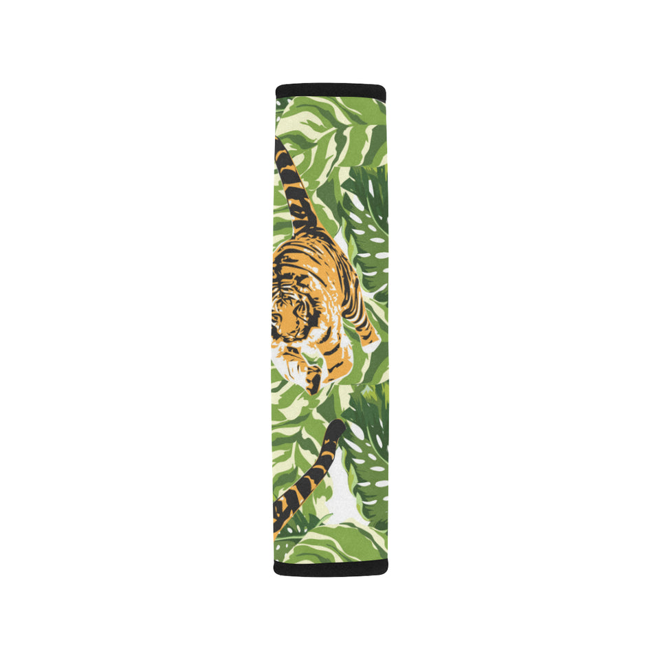 Bengal Tiger Pattern leaves Car Seat Belt Cover