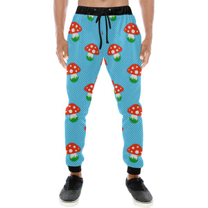 Mushroom Pokkadot Pattern Unisex Casual Sweatpants