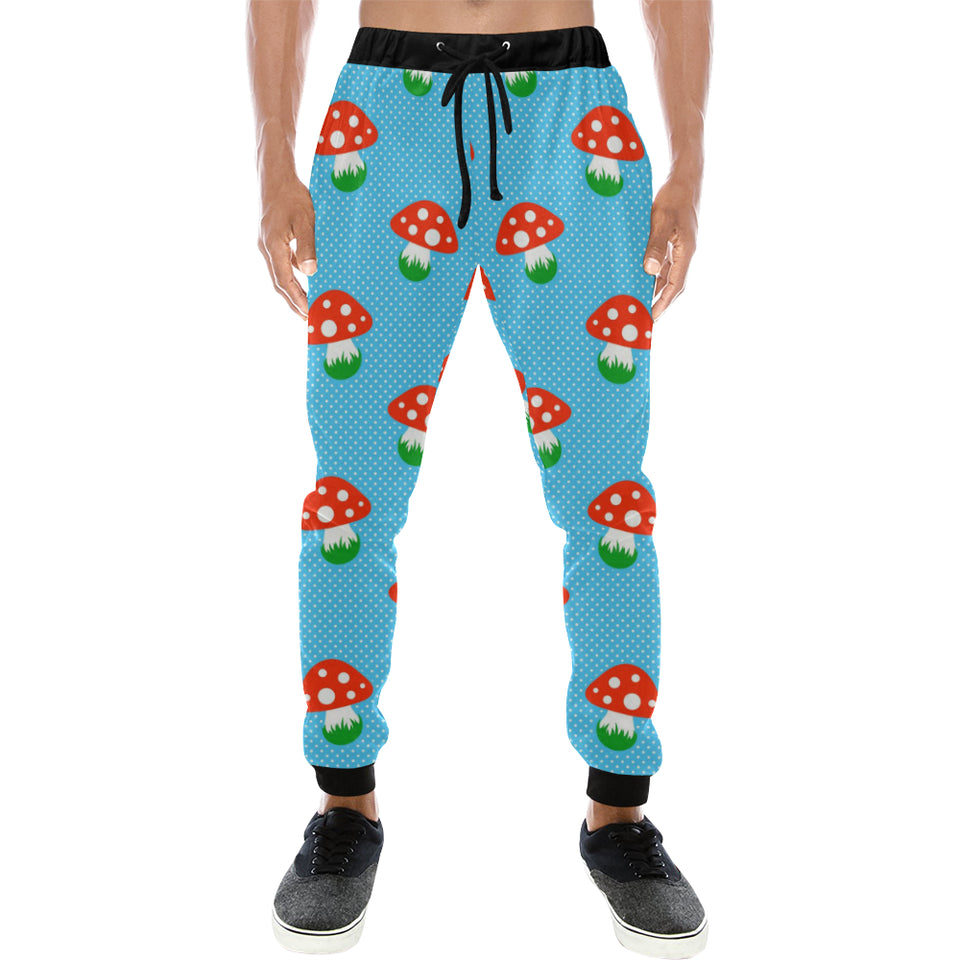 Mushroom Pokkadot Pattern Unisex Casual Sweatpants