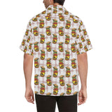Hamburger Pattern Print Design 03 Men's All Over Print Hawaiian Shirt (Model T58)