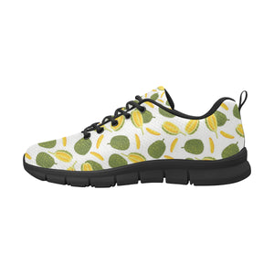 Durian Pattern Background Men's Sneakers Black