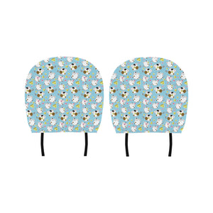 Guinea Pig Pattern Print Design 03 Car Headrest Cover