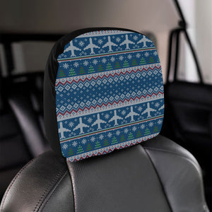 Airplane Sweater printed Pattern Car Headrest Cover