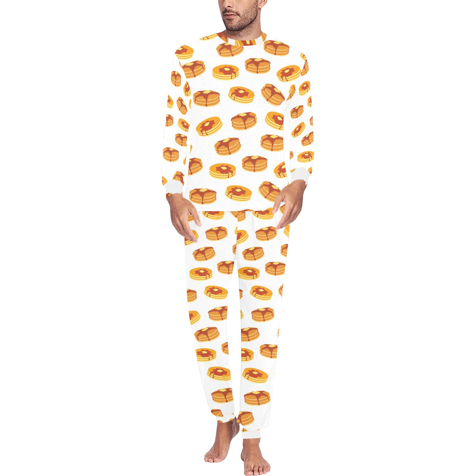 Pancake Pattern Print Design 04 Men's All Over Print Pajama