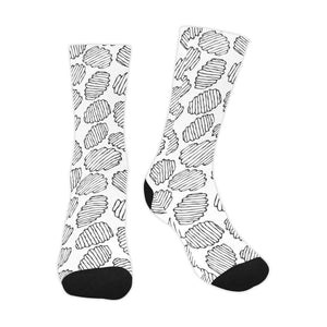 Potato Chips Pattern Print Design 03 Crew Socks