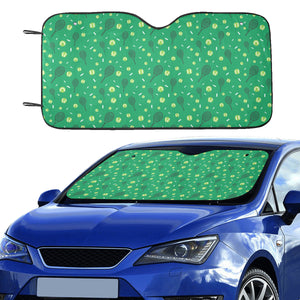 Tennis Pattern Print Design 03 Car Sun Shade