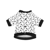 Engine Piston Theme Background Pattern Print Desig All Over Print Pet Dog Round Neck Fuzzy Shirt