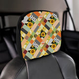 Sunflower Pattern Car Headrest Cover