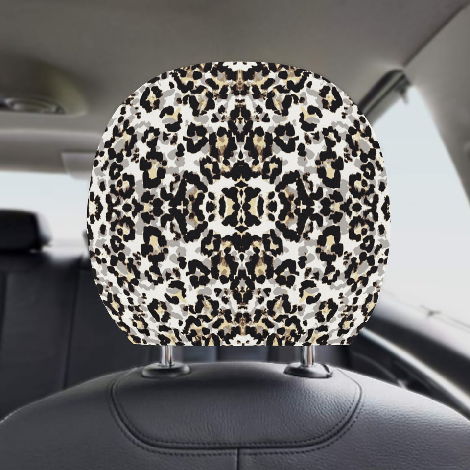 Leopard Skin Pattern Car Headrest Cover