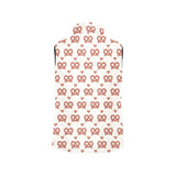 Pretzels Pattern Print Design 01 Men's Padded Vest