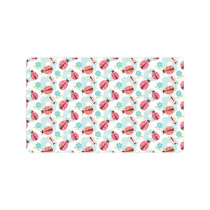 Ladybug Pattern Print Design 03 Doormat