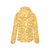 Potato Chips Pattern Print Design 04 Women's Padded Hooded Jacket