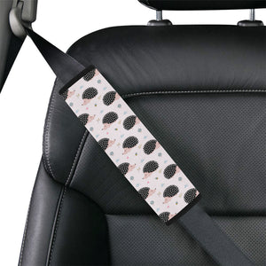 Hedgehog Pattern Print Design 04 Car Seat Belt Cover