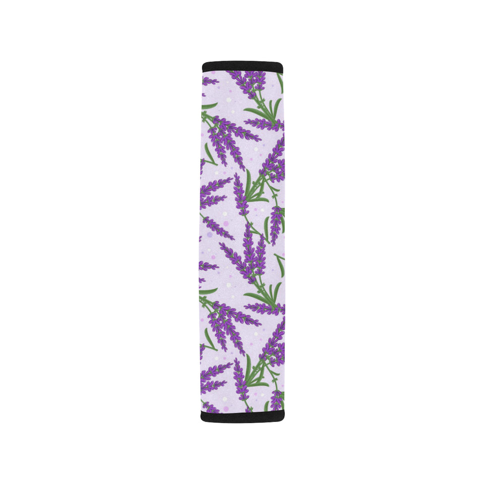 Lavender Pattern Car Seat Belt Cover