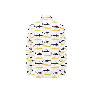 Swordfish Pattern Print Design 05 Women's Long Sleeve Polo Shirt