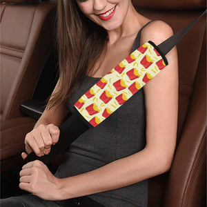 French Fries Pattern Theme Car Seat Belt Cover