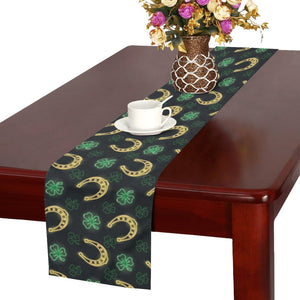 Horseshoes Pattern Print Design 04 Table Runner