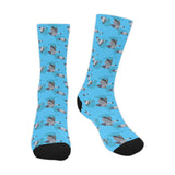 Pigeon Pattern Print Design 05 Crew Socks