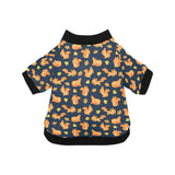 Squirrel Pattern Print Design 05 All Over Print Pet Dog Round Neck Fuzzy Shirt