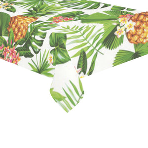Pineapple Flower Leaves Pattern Tablecloth