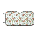 Squirrel Pattern Print Design 02 Car Sun Shade