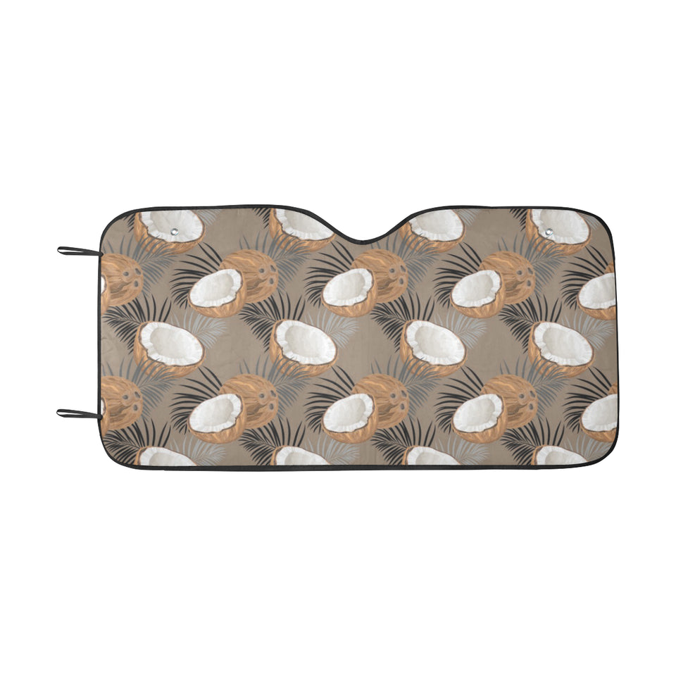 Coconut Pattern Print Design 02 Car Sun Shade