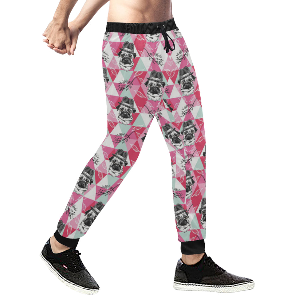 Pug Pattern Unisex Casual Sweatpants