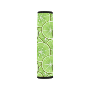 Sliced Lime Pattern Car Seat Belt Cover