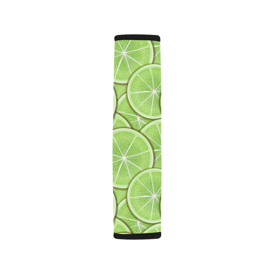 Sliced Lime Pattern Car Seat Belt Cover