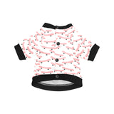 Skate Board Pattern Print Design 05 All Over Print Pet Dog Round Neck Fuzzy Shirt