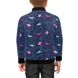 Stingray Pattern Print Design 05 Kids' Boys' Girls' Bomber Jacket