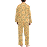 Squirrel Pattern Print Design 01 Men's Long Pajama Set