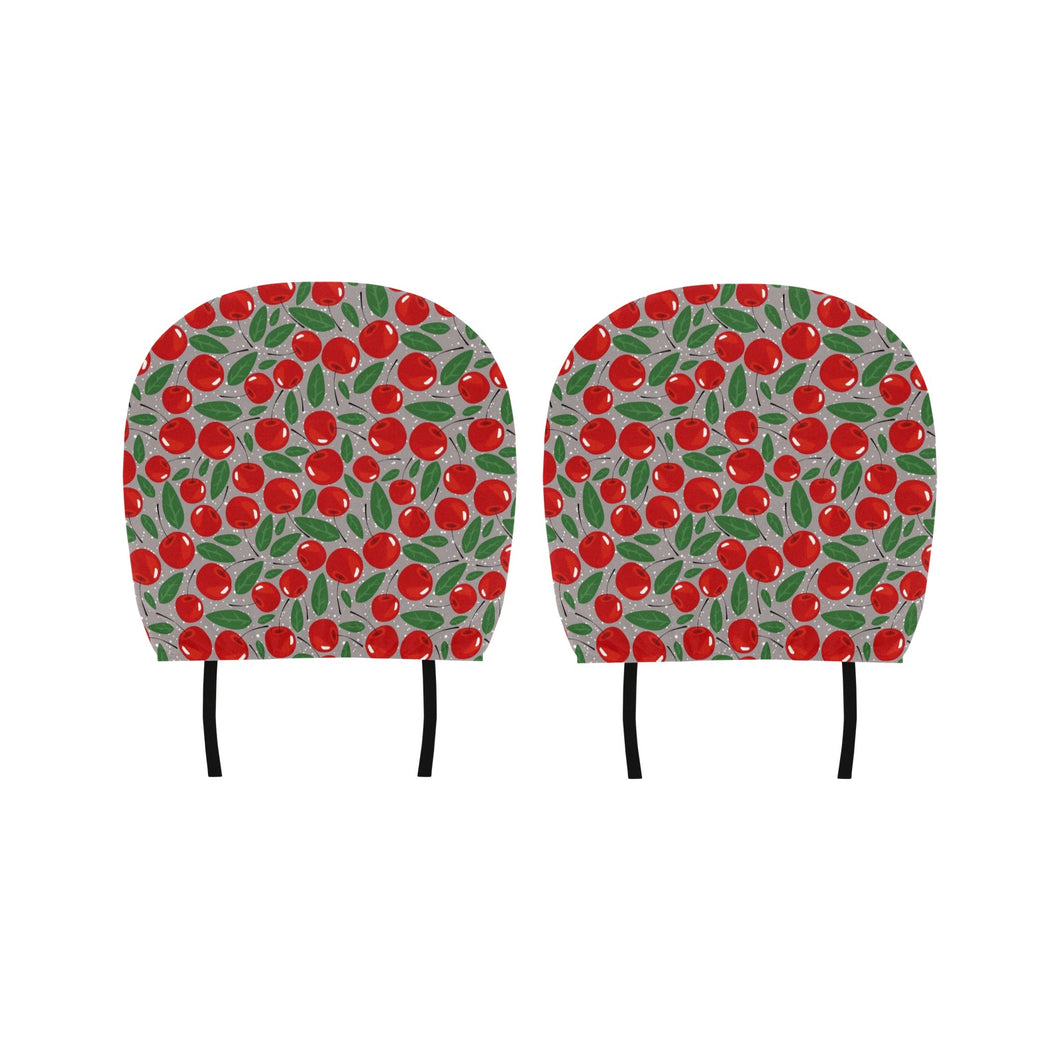 Cherry Leaves Pattern Car Headrest Cover