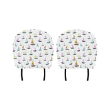 Cute Sailboat Pattern Car Headrest Cover