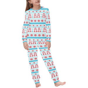 Penguin Sweater Printed Pattern Kids' Boys' Girls' All Over Print Pajama Set