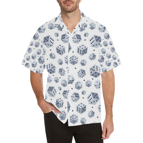 Dice Pattern Print Design 03 Men's All Over Print Hawaiian Shirt (Model T58)