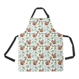 Squirrel Pattern Print Design 02 Adjustable Apron