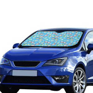 Sun Glasses Pattern Print Design 03 Car Sun Shade