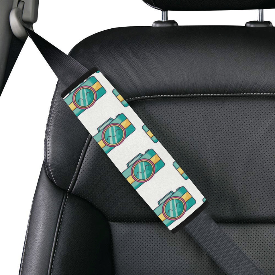 Camera Pattern Print Design 02-1 Car Seat Belt Cover