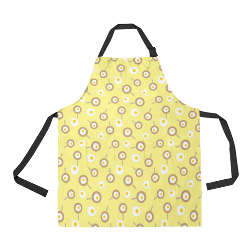 Fried Eggs Pattern Print Design 03 Adjustable Apron