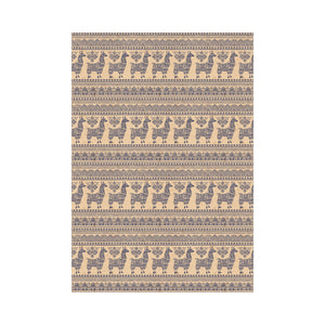 Llama Pattern Ethnic Motifs House Flag Garden Flag