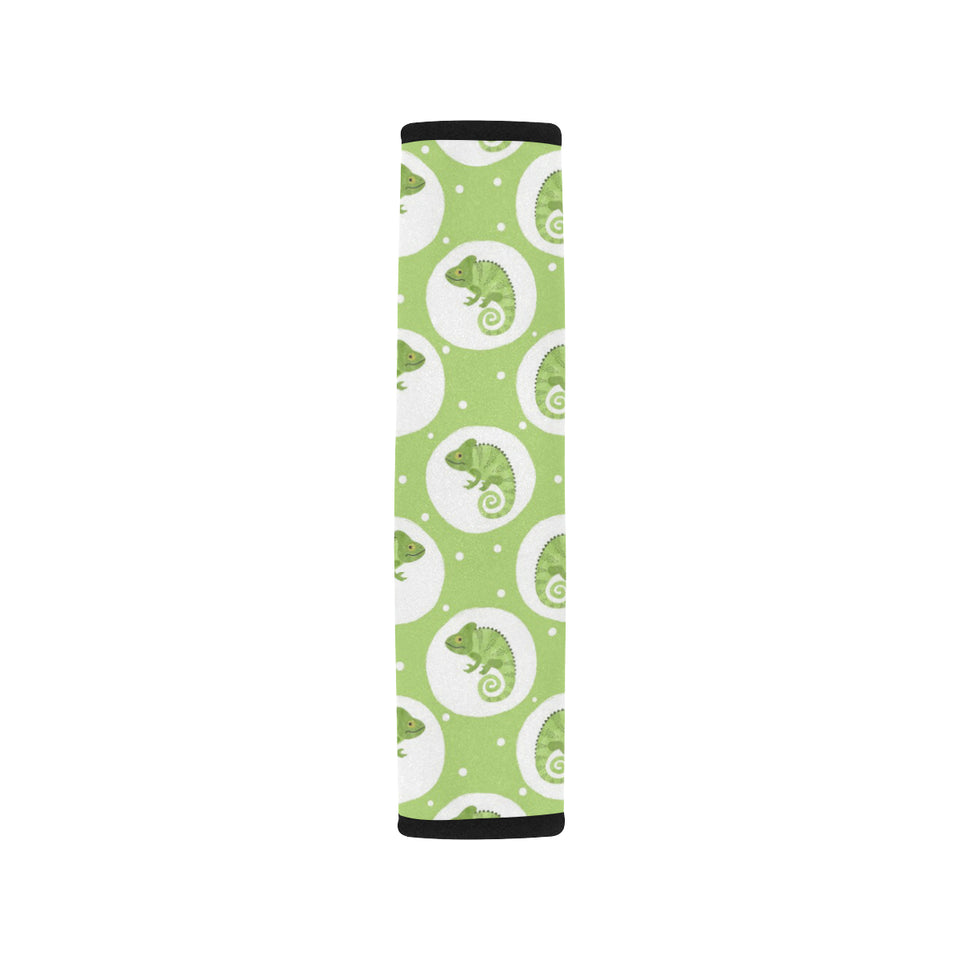 Chameleon Lizard Circle Pattern Car Seat Belt Cover