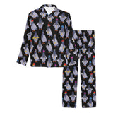 Pigeon Pattern Print Design 04 Men's Long Pajama Set