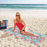 Rose Pattern Print Design 03 Beach Towel