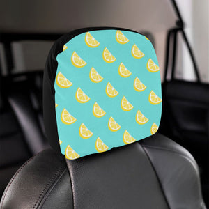 Lemon Theme Pattern Car Headrest Cover